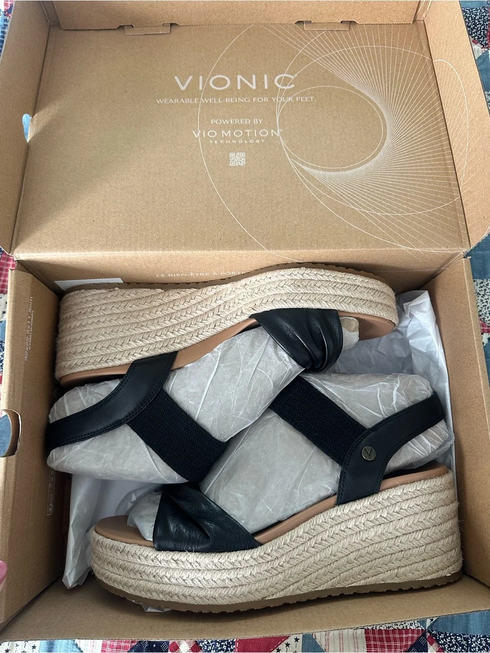 Vionic Darla Espadrille Wedge Sandal